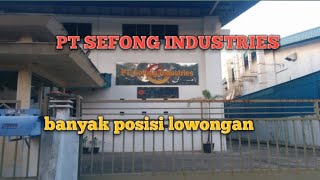 PT SEFONG INDUSTRIES LOKER BATAM HARI INI IKLAN KOTA BATAM LOWONGAN KERJA BATAM HARI INI [upl. by Sirad667]