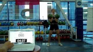 146reps Long Cycle 24kg kettlebells in 10min 5sec by Denis Vasilev [upl. by Shaner]