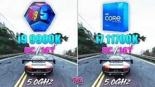 i9 9900K vs i7 11700K  Test in 9 Games [upl. by Oijres]