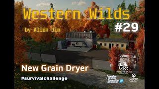 FS22 Western Wilds by Alien Jim 29 New Grain Dryer survivalchallenge westernwilds xboxseriesx [upl. by Uriel205]