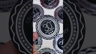 Silver Foiled UV Sticker  Sticker Printing  Custom Stickers uae dubai printing design brand [upl. by Coopersmith]