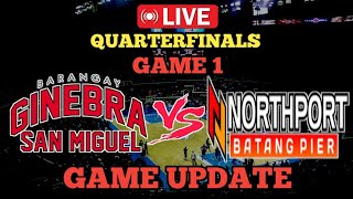 GINEBRA VS NORTHPORT GAME 1 UPDATE  PBA UPDATES  PBA HIGHLIGHTS  PBA LIVE [upl. by Llewkcor]