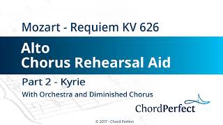 Mozarts Requiem Part 2  Kyrie  Alto Chorus Rehearsal Aid [upl. by Yasui]