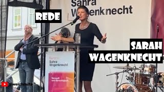 Sarah Wagenknecht Rede Eisenach 190824 [upl. by Ilil389]