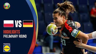 Crazy win for Germany  Poland vs Germany  Highlights  PR  Womens EHF EURO 2022 [upl. by Sirapal]