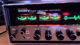 Sony SQR 6650 Quadrafonische tuner versterker [upl. by Tace]