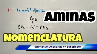 Nomenclatura de AMINAS súper rápido [upl. by Eikkin]