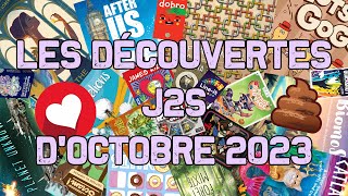 J2S  LES DÉCOUVERTES LUDIQUES DOCTOBRE 2023 [upl. by Fidele786]