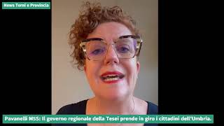 Emma Pavanelli M5S Il governo regionale della Tesei prende in giro i cittadini Umbria [upl. by Walls]