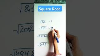 Square Root Trick tablelearningtrick mathstricks mathematicstricks [upl. by Ardelia212]