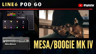 Line6 POD GO  MESA BOOGIE MK IV  Free IR [upl. by Nalro]