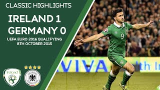 CLASSIC HIGHLIGHTS  Ireland 10 Germany  UEFA Euro 2016 Qualifier [upl. by Vlad]