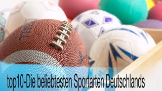 top10 Die beliebtesten Sportarten Deutschlands [upl. by Ejroj]