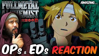 Naruto Fan watches EVERY Fullmetal Alchemist Brotherhood OPENING and ENDING  REACTION OpEd 15 [upl. by Champ]