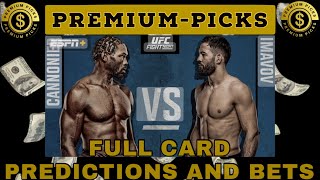 UFC fight night Cannonier vs Imavov predictions and bets [upl. by Notgnirrac949]