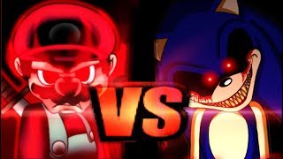 Devil Mario VS SonicEXE [upl. by Hnib]