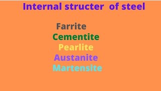 INTERNAL STRUCTURE OF STEEL।।farrite।।cementite।।pearlite।। [upl. by Jasisa]