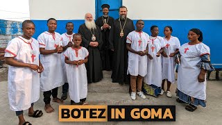 8 catehumeni botezați în Goma Congo [upl. by Palmira]