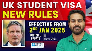 UK Student Visa New Rule from January 2025 for International Students  Study in UK [upl. by Tamaru]