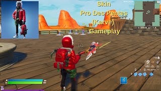 Skin Pro Des Pentes Karve Gameplay Fortnite [upl. by Rodablas]