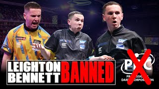 LEIGHTON BENNETT SUSPENDED from PDC darts  Former PRODIGY caught in betting breach [upl. by Martres]