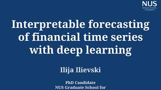 Interpretable forecasting of financial time series with deep learning [upl. by Auqinal]