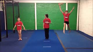 Gymnastics Level 1 Beginner  Virtual Gymnastics Class  Online gym class at home [upl. by Vonni]