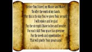 Before You I Kneel A Workers Prayer with lyrics  Keith amp Kristyn Getty Stuart Townend\\ [upl. by Junette]