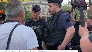 Paris Polizei vertreibt Obdachlose [upl. by Hareehahs]