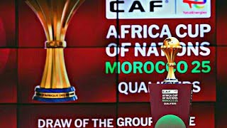 2025 Afcon qualifiers Draw Results  Caf  Morocco 2025 [upl. by Marmaduke]