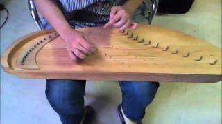 ShimaUta on the 15strings kantele（15弦カンテレ：島唄） [upl. by Nipahc]