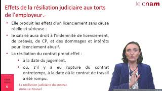 S5 4 résiliation judiciaire du contrat [upl. by Eniahpets]