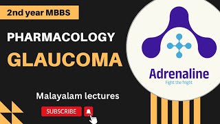 GLAUCOMA PHARMACOLOGY SECONDYEARMBBS  MBBSMALAYALAM [upl. by Anemolihp]