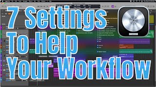 7 Logic Pro X 1073 Settings  Fade Tool  Input Monitoring  Track Color And More [upl. by Netsirt45]