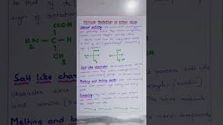 Physical properties of Amino acids ORGANIC CHEMISTRY BSc SECOND YEAR SEMESTER IV [upl. by Herod700]