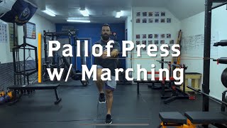 Pallof Press with Marching [upl. by Nerb443]