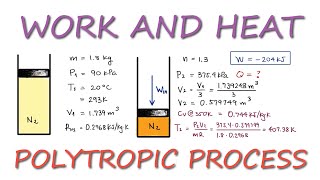 Heat and Work of a POLYTROPIC Process in 3 Minutes [upl. by Lucho316]