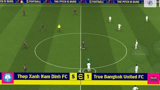 Nam Dinh Fc  VIE 5  2 BangKok United Fc THA  AFC Champions League 2nd leg  Raphaelson Score [upl. by Ymmij352]