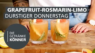 GRAPEFRUIT ROSMARIN LIMONADE  DIE GETRÄNKEKÖNNER [upl. by Cornela]