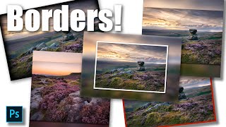 Three Simple Ways to Add Image Borders in Photoshop [upl. by Teilo]