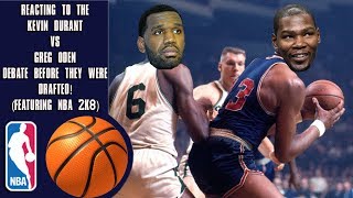 Reacting to the Kevin Durant vs Greg Oden Debate BEFORE They Were Drafted Featuring NBA 2K8 [upl. by Cestar]