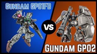 GUNDAM GP01Fb vs Gundam GP02 BB  GUNDAM BATTLE OPERATION 2 [upl. by Nej]