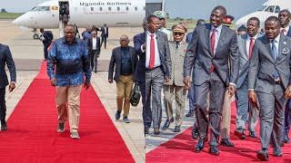 President Ruto amp Former President Uhuru meet in Congo for President Tshisekedis inauguration [upl. by Wilen176]