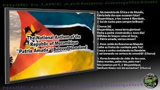 Mozambique National Anthem quotPatria Amadaquot INSTRUMENTAL with lyrics [upl. by Ayekehs]