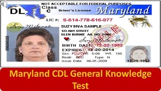 Maryland CDL General Knowledge Test [upl. by Vernon]