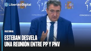 Aitor Esteban desvela una reunión entre el PNV y el PP [upl. by Adierf305]