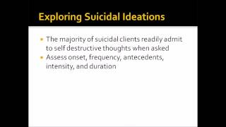 Suicide and Risk Assessment in Counseling [upl. by Arol]