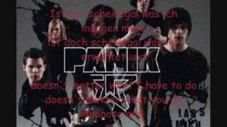 Panik quotLass mich fallenquot Lyrics germanenglish [upl. by Sixele]