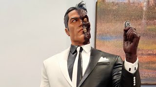 Tweeterhead Sideshow Collectibles TwoFace 14 scale statue [upl. by Nit]