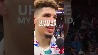 LaMelo Ball Shouts Out Lavar Ball After Epic Half [upl. by Marijane929]